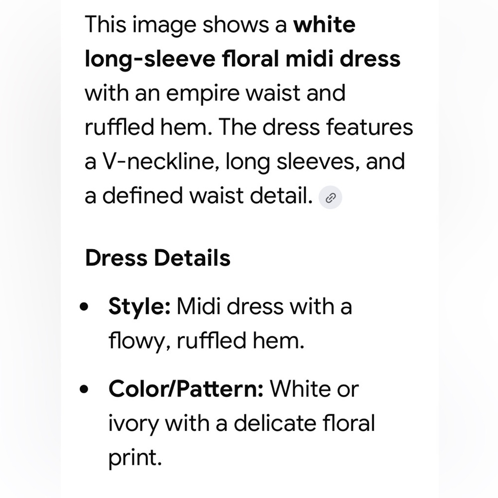 DESIGN IN KOREA Elegant Cream Dress with Brown Accents M NWOT - Picture 7 of 11